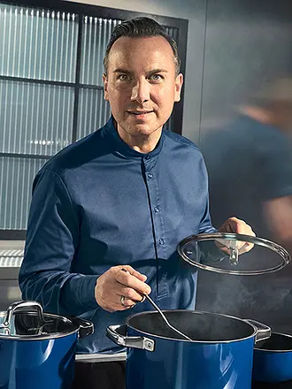 WMF | Topf Set 4-teilig Fusiontec Mineral Pro Tim Raue Ocean Dunkelblau | 